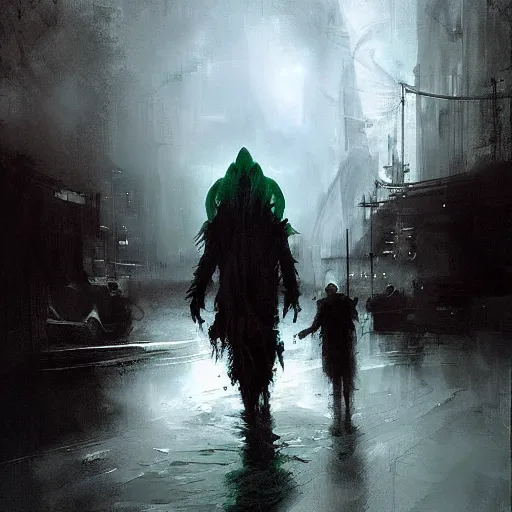 Image similar to cthulhu by jeremy mann