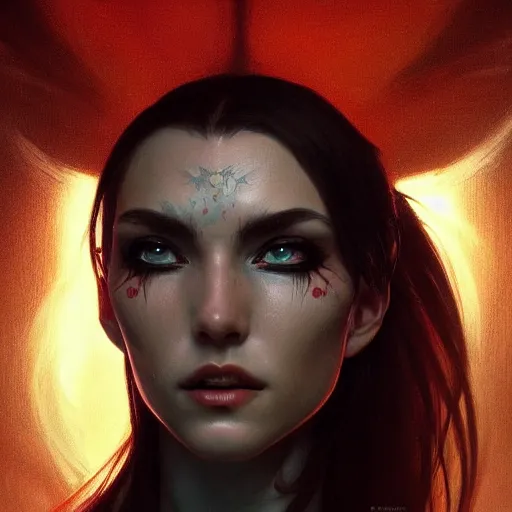 Prompt: perfectly - centered - portrait - photograph of evil demon, super highly detailed, professional digital painting, artstation, concept art, smooth, sharp focus, no blur, no dof, extreme illustration, unreal engine 5, 8 k, art by artgerm and greg rutkowski and alphonse mucha loish and wlop