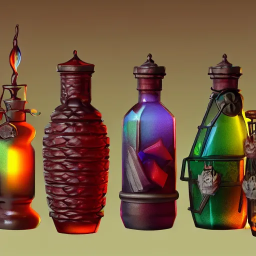 Rainbow Potions Can-shaped Glass, Dungeons and Dragons Glass, Potion Glass  