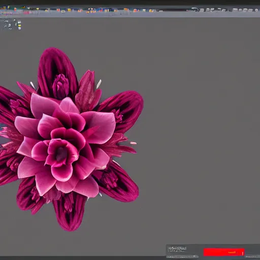 Image similar to a beautiful flower made of dark matter, unreal engine 5