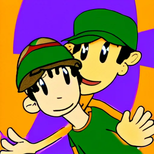 Image similar to shaggy and ness