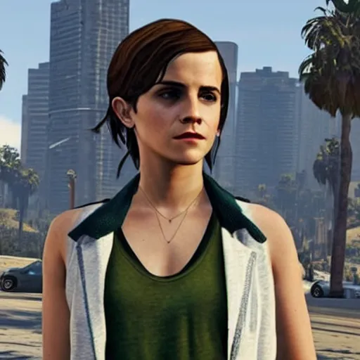 Image similar to Emma Watson in GTA 5