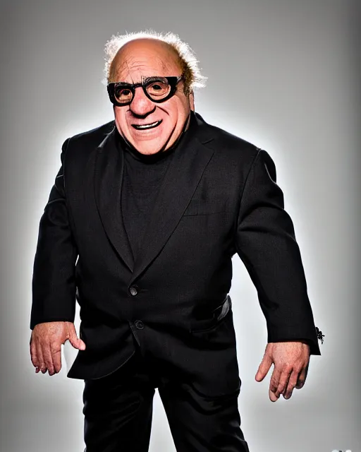 Image similar to portrait of danny devito as brock lesnar. photographic, photography