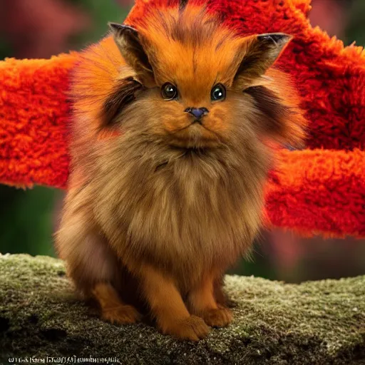 Image similar to national geographic professional photo of flareon, award winning