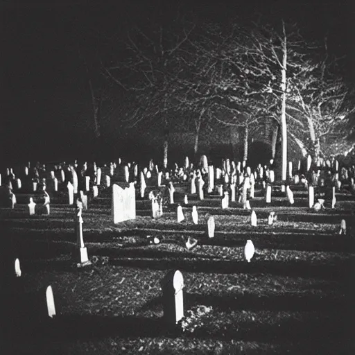 Image similar to “a ((gothic)) graveyard at night, photograph 35mm”