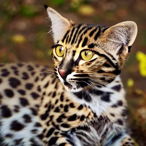 Image similar to a leopard cat called leonard