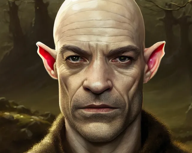 Prompt: highly detailed portrait of james frain as a bald elf, in skyrim, stephen bliss, unreal engine, fantasy art by greg rutkowski, loish, rhads, ferdinand knab, makoto shinkai and lois van baarle, ilya kuvshinov, rossdraws, tom bagshaw, global illumination, radiant light, detailed and intricate environment