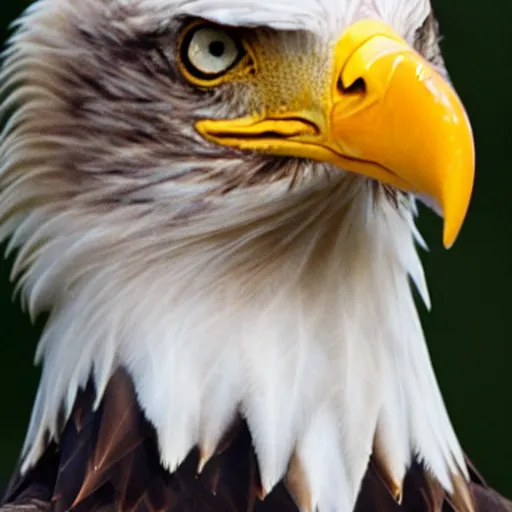 Image similar to a bald eagle without feathers