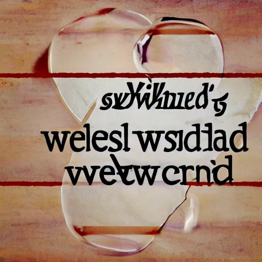 Prompt: whelsches weeldimg swowrd