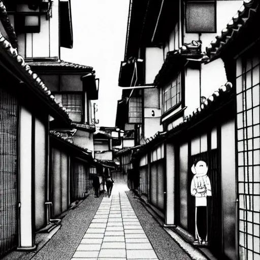 Image similar to walking the streets of old kyoto by inio asano