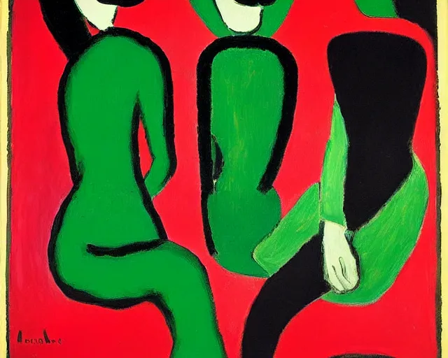 Image similar to Red, green, and black painting by Matisse