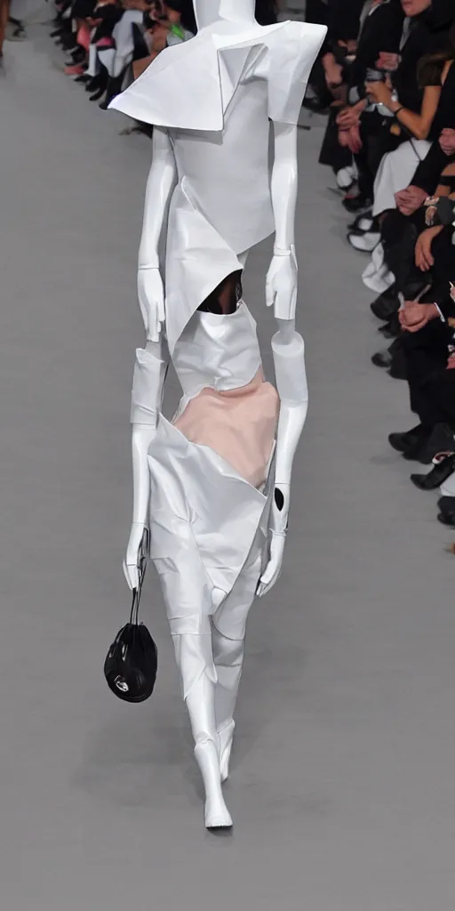 Prompt: real life photo of balenciaga outfit design, innovative