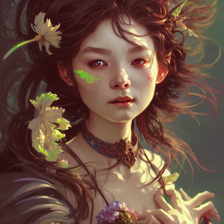 Image similar to beautiful goblin, highly detailed, digital painting, artstation, sharp focus, illustration, art by tan zi and ayanamikodon and alphonse mucha and wlop