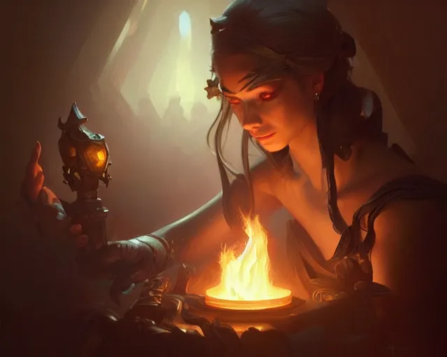 Image similar to torch in a dark room, deep focus, intricate, elegant, highly detailed, digital painting, artstation, concept art, matte, sharp focus, illustration, hearthstone, art by artgerm and greg rutkowski and alphonse mucha