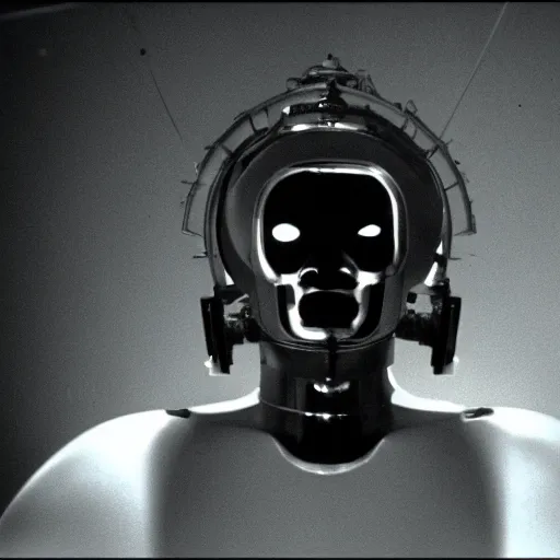 Prompt: movie still of dali cyborg, cinematic composition, cinematic light, criterion collection, by david lynch