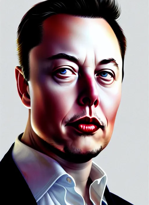 Prompt: high angle photo of elon musk in the style of stefan kostic, realistic, sharp focus, 8 k high definition, insanely detailed, intricate, elegant, art by stanley lau and artgerm