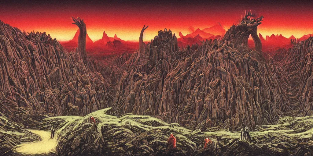 Image similar to Sega Mega Drive Genesis game of Twin Peaks in the style of H.R. Giger, Zdzislaw Beksinski and Todd McFarlane