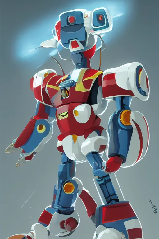 Image similar to metabots medabots medarotto medarot robot minimalist, behance hd by jesper ejsing, by rhads, makoto shinkai and lois van baarle, ilya kuvshinov, rossdraws global illumination