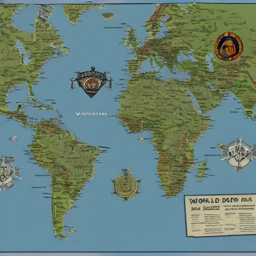 Image similar to world map in gta v style