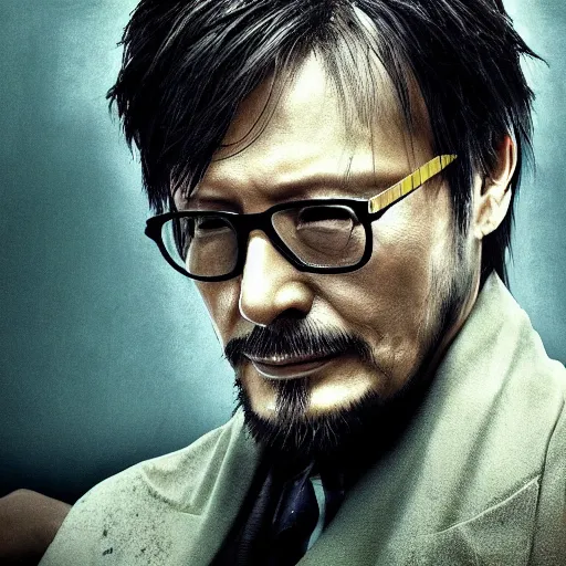 Prompt: hideo kojima god emperor of the universe