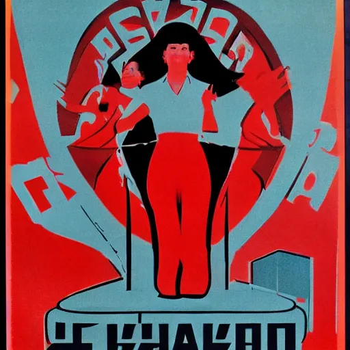 Image similar to man, woman, child, soviet propaganda style