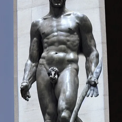 Image similar to david beckham as david of michelangelo