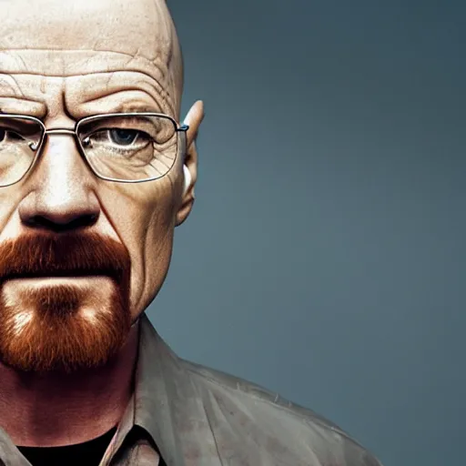 Prompt: walter white in the desert, female face, feminine face, pretty face, beautiful face, intricate details, full body, makeup