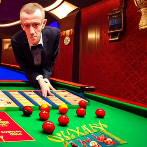 Image similar to snooker legend Steve Davis themed slot machine