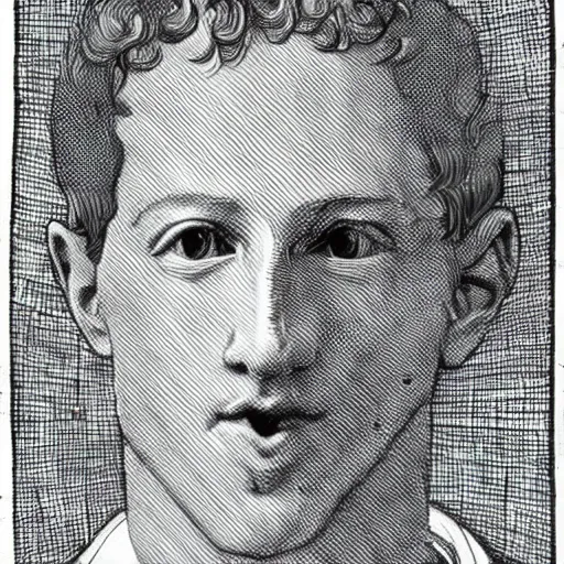 Prompt: Mark Zuckerberg, by Leonardo da Vinci