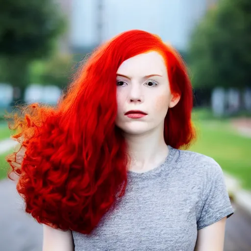 Image similar to girl with red hair