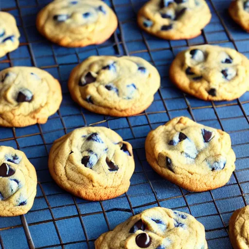 Image similar to blue chocolate chip cookie