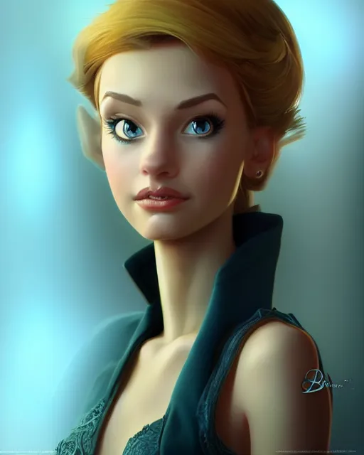 Image similar to charming young woman character portrait, by don bluth, sci - fi environment, highly detailed, dynamic shadows, 4 k, wallpaper - 1 0 2 4