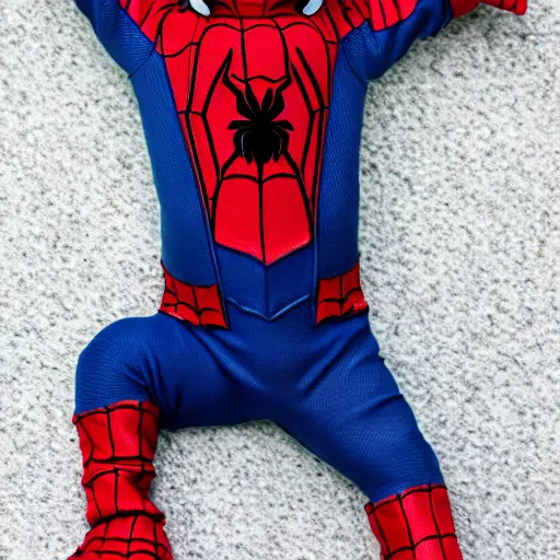 Prompt: baby spider - man