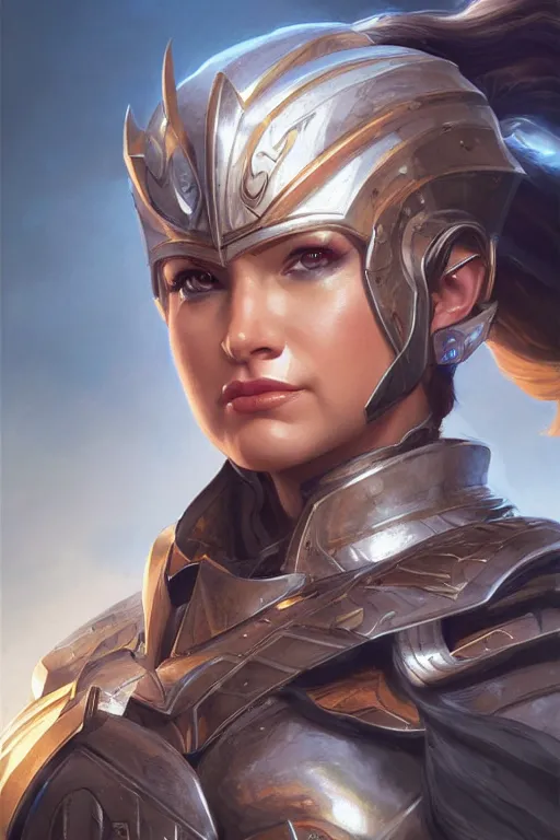 Image similar to amazon valkyrie athena, d & d, fantasy, portrait, highly detailed, headshot, digital painting, trending on artstation, concept art, sharp focus, illustration, art by artgerm and greg rutkowski and magali villeneuve