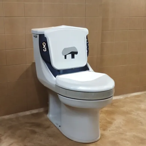 Prompt: a gaming chair toilet