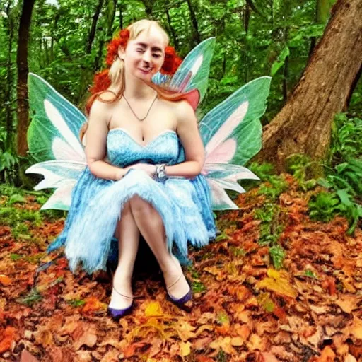 Prompt: very, very, very, very, very, very, very, very beautiful fairy queen, sitting on a leaf