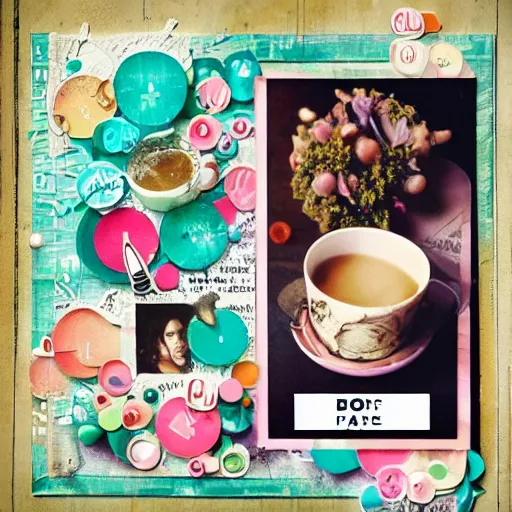 Prompt: canva scrapbooking instagram boba