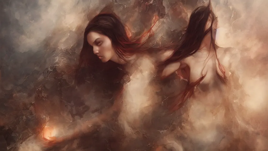 Image similar to Falling in again by Stanley Artgerm and Tom Bagshaw, oil on canvas