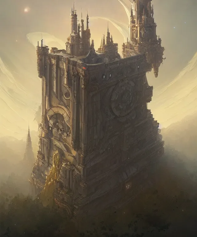 Image similar to laputa castle in the sky robot, fantasy, intricate, elegant, highly detailed, digital painting, artstation, concept art, smooth, sharp focus, illustration, art by artgerm and greg rutkowski and alphonse mucha