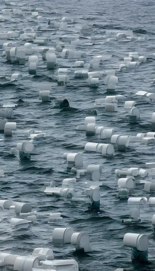 Image similar to color pentax photograph of pristine zaha hadid storm surge barriers. very beautiful!!