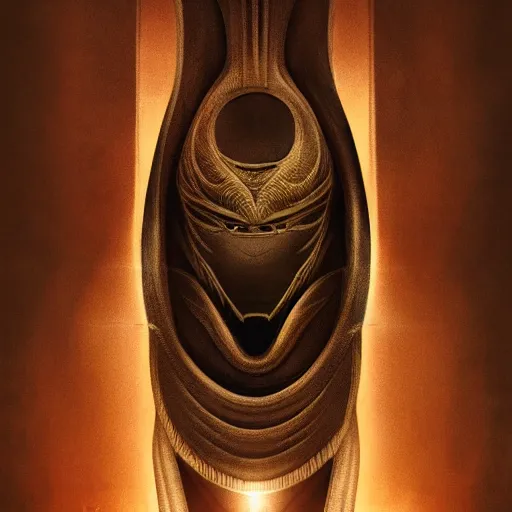 Prompt: Dune movie poster, symmetric lights, sharp focus, illustration, realistic, cinematic, artstation, cinematic, award winning, original modern artwork, set on H. R. Giger and Salvador Dali aesthetic, rgb ethereal lighting,8k