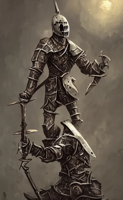 Prompt: undead knight by frank dicksee