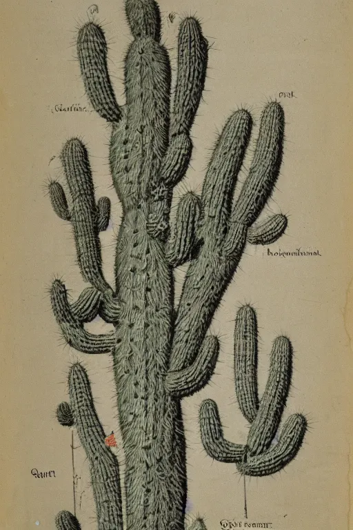 Image similar to anatomical diagram of a cactusman