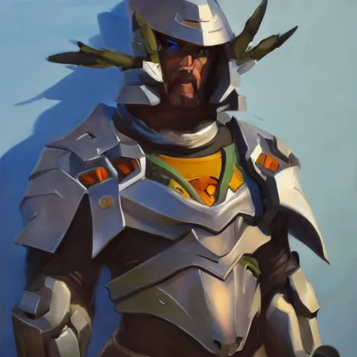 Image similar to greg manchess portrait painting of master shredder as overwatch character, medium shot, asymmetrical, profile picture, organic painting, sunny day, matte painting, bold shapes, hard edges, street art, trending on artstation, by huang guangjian and gil elvgren and sachin teng