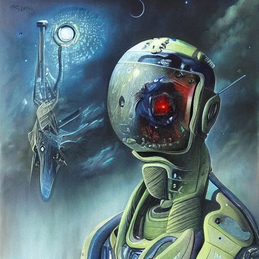 Image similar to A beautiful painting of a neblua Jim Burns