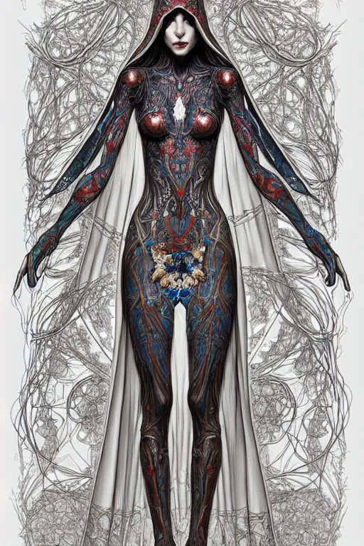 Prompt: digital art, centered full body of elven bride ,intricate, veins, by James Jean and by piet mondrian ultradetailed, charachter design, concept art, trending on artstation,