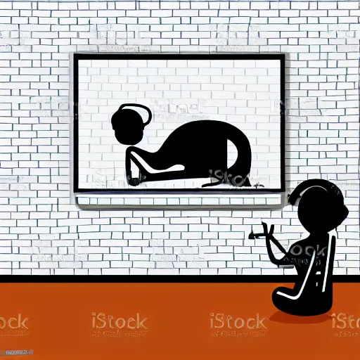 Image similar to skeleton wearing headphones watching girl playing guitar with her black cat, vector art