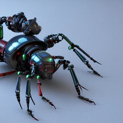 Prompt: parts of a robotic insect, sprite, concept art, 4 k, octane render, artstation