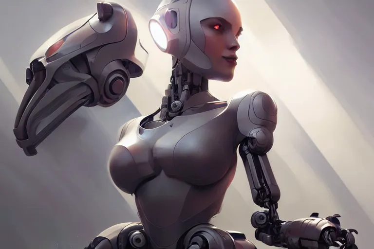 Image similar to an elegant and finely built robot, dynamic lighting, magazine cover art, cinematic, highly detailed, digital painting, artstation, concept art, matte, sharp focus, illustration, art by artgerm and greg rutkowski