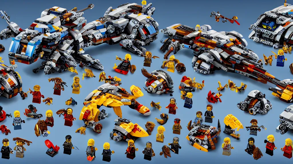 Prompt: Official Lego Starcraft sets